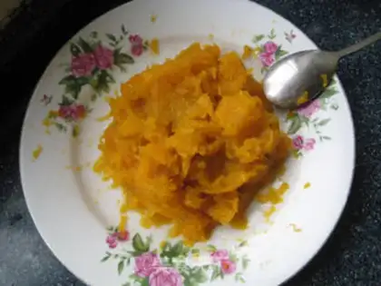 Make Pumpkin black-sesame-saloon step 1