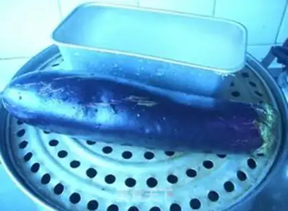Make The cold hand tore the eggplant step 0