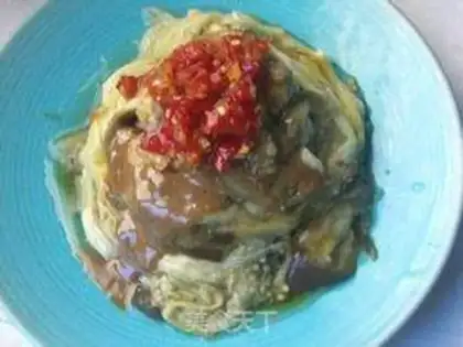 Make The cold hand tore the eggplant step 5