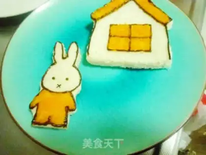 Make Miffy sandwich step 6