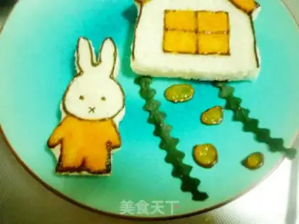 Make Miffy sandwich step 7