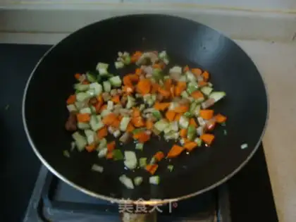 Make Sunflower rice step 0