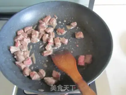 Make Piper pepper ostrich beef step 4