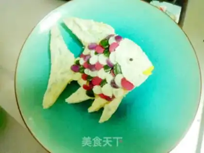 Make Rainbow fish sandwich step 10