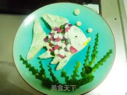 Make Rainbow fish sandwich step 11