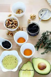Make Caviar butter and fried eggs step 2
