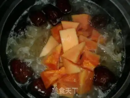 Make The papaya silver spoon step 2