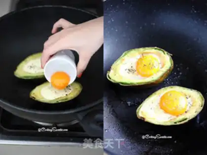 Make Caviar butter and fried eggs step 5
