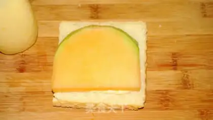 Make Egg melon sandwich step 7