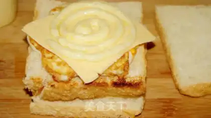 Make Egg melon sandwich step 11