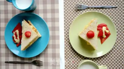 Make Egg melon sandwich step 13