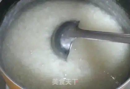 Make Fresh vegetables and abalone congee step 9
