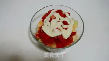 Make A salad of fruit and vegetables step 6