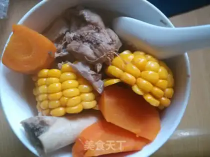 Make Corn carrot bone soup step 6