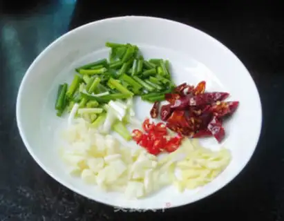 Make Salt fish eggplant step 2