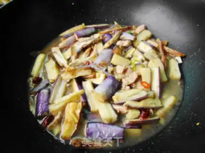 Make Salt fish eggplant step 9