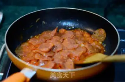Make Salami sausage pasta step 7