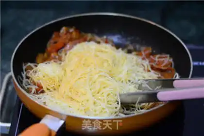 Make Salami sausage pasta step 8