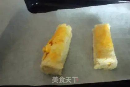 Make Orange cheese toast step 1