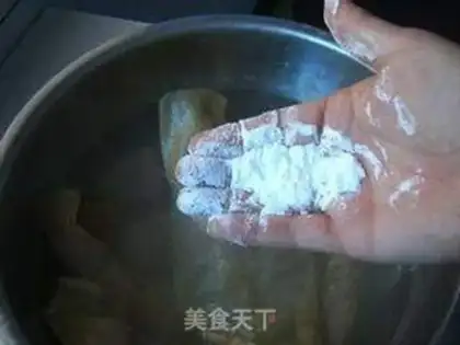Make Homemade fake fish belly step 2