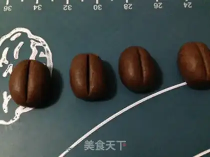 Make Coffee bean cookies step 5