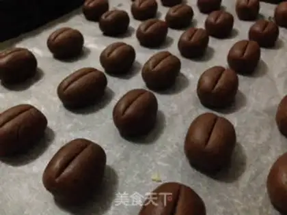 Make Coffee bean cookies step 6