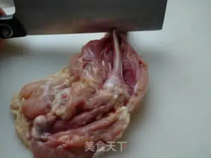 Make A chicken leg with mushrooms step 1