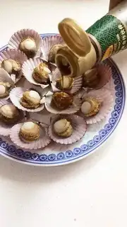Make Garlic scallops step 2