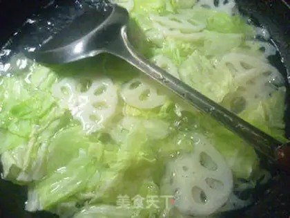 Make The lilies mixed with cabbage step 3