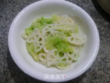 Make The lilies mixed with cabbage step 5