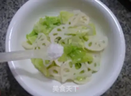 Make The lilies mixed with cabbage step 6