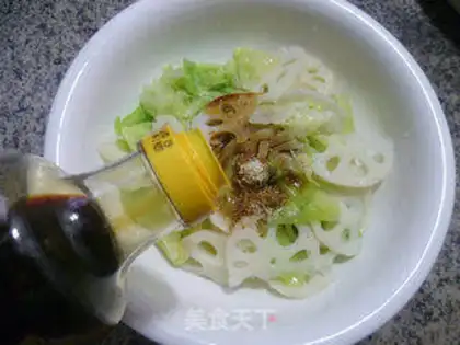 Make The lilies mixed with cabbage step 8