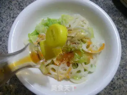 Make The lilies mixed with cabbage step 11