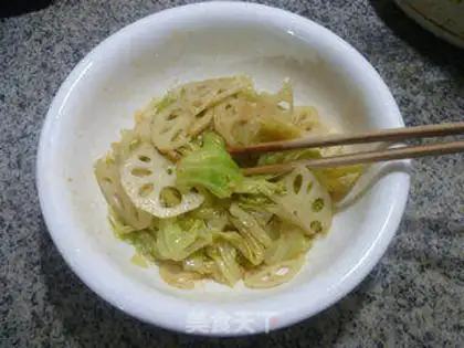 Make The lilies mixed with cabbage step 12