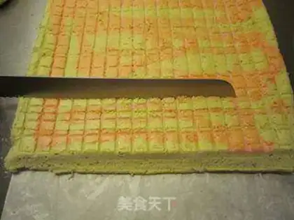 Make Colored apple cake roll step 24