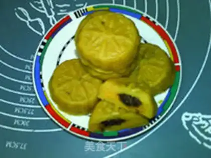 Make The bean-sand-sand-sand-sand-sand-meat moon cake step 19