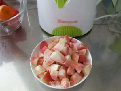 Make Fresh peach juice step 1