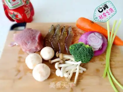 Make Cheese and shrimp pasta step 0