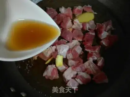 Make Red beef noodles step 4