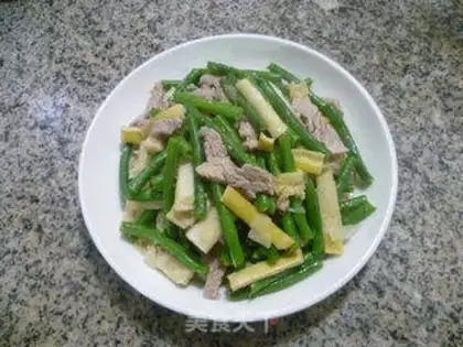 Make Skinny veggie tails with fried beans step 12