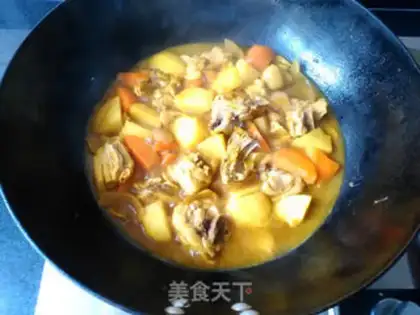 Make Curry potato chicken step 9