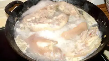 Make Red pig hoof step 3