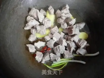 Make Red beef noodles step 8