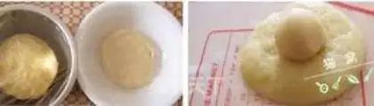Make Salted egg yellow and black sesame step 2