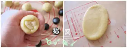 Make Salted egg yellow and black sesame step 3