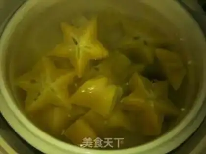 Make Peach stew step 1