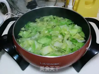 Make Meat sauce cabbage step 2