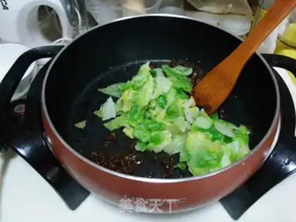Make Meat sauce cabbage step 7