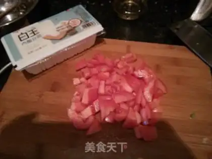 Make Tomato tofu soup step 0