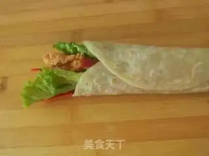 Make Old Beijing chicken roll step 10